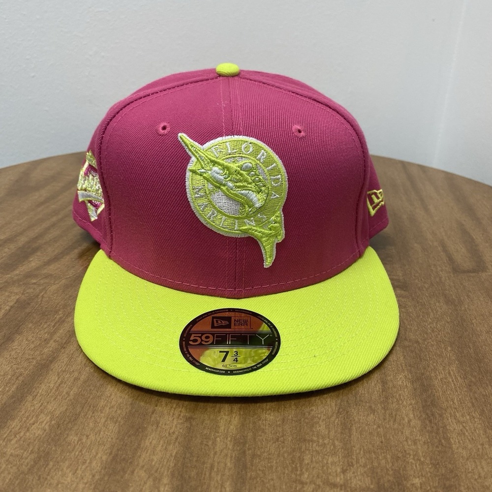 New Era Florida Marlins‎ 59FIFTY Fitted Hat 1997 World Series Side Patch 7 3/4